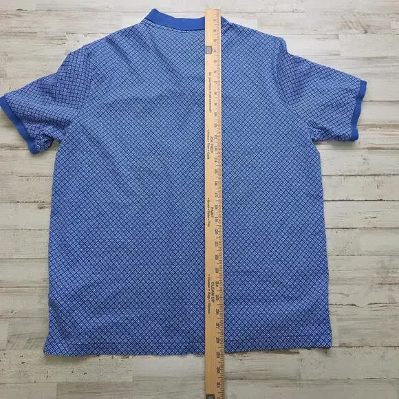 POLO RALPH LAUREN Men's LG Classic Fit Blue Geometric All Over Print Diamond - Picture 5 of 6